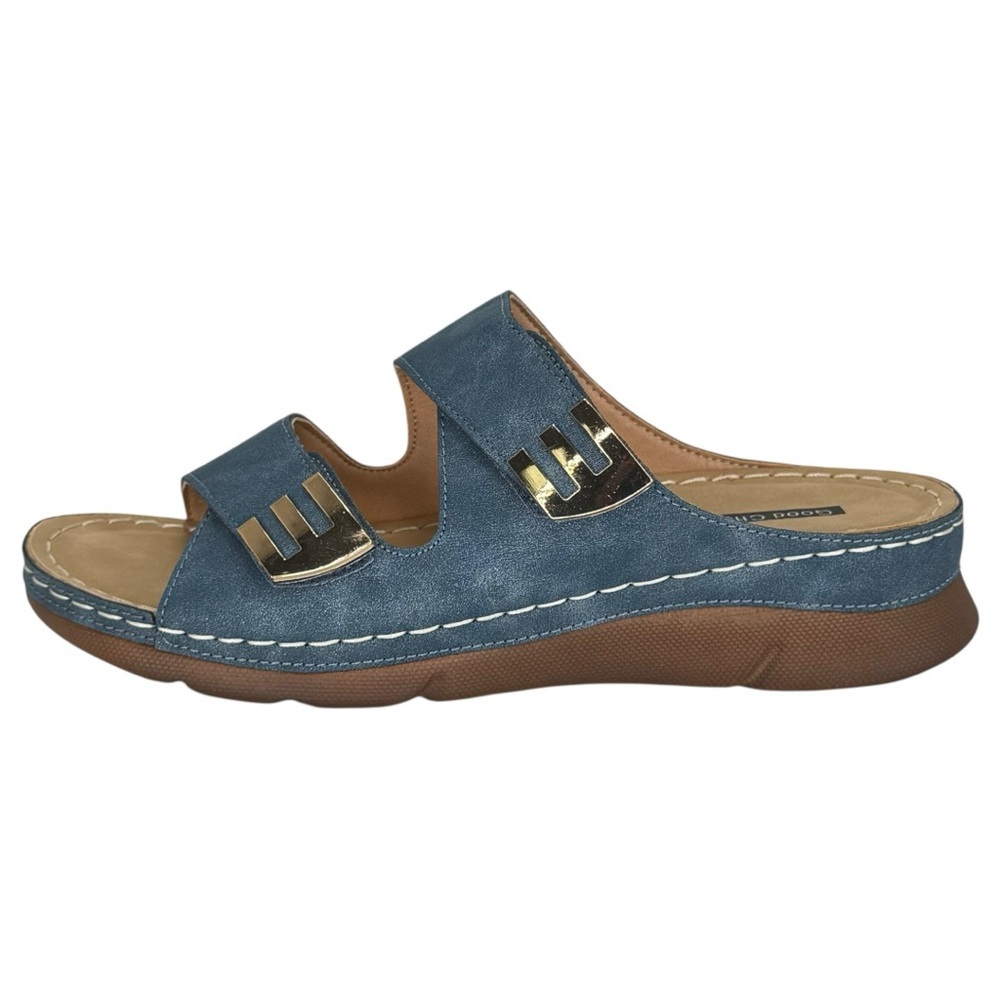 Good Choice Gretchen Navy Womens Sandals Size 7.5M - Picture 4 of 12